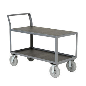 兆庭雙層平板手推車 高效靜音的倉庫搬運解決方案